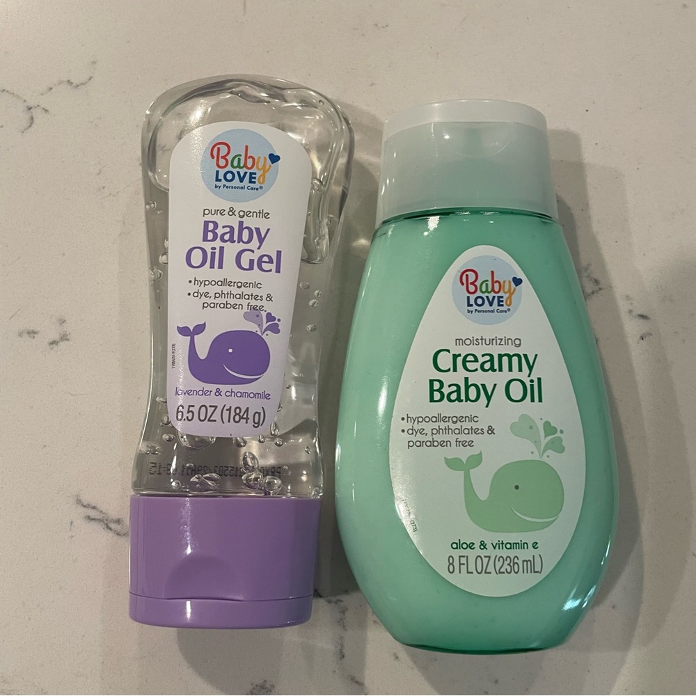 NEW Baby Love Creamy Baby Oil and Baby Oil Gel